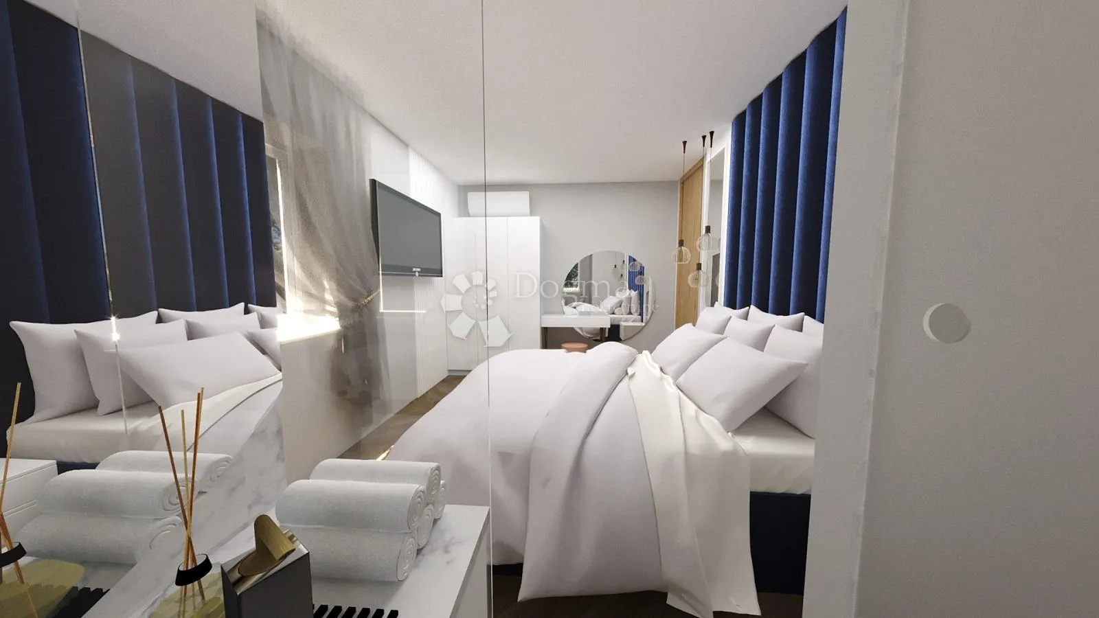 luksuzan stan, pogled more, terasa, jacuzzi, sauna, novogradnja, 2s+db - slika 19