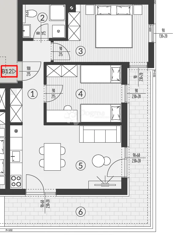 atraktivna novogradnja - useljenje 2026g. (2ss+db, parking) - slika 2