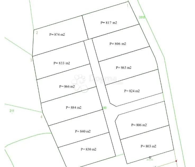 građevinsko zemljište 806 m² – idealno za kuću ili investiciju - slika 2