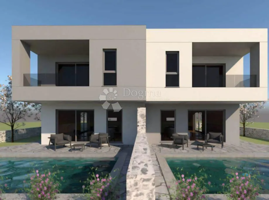 dvojna kuća pakoštane - novogradnja - slika 2