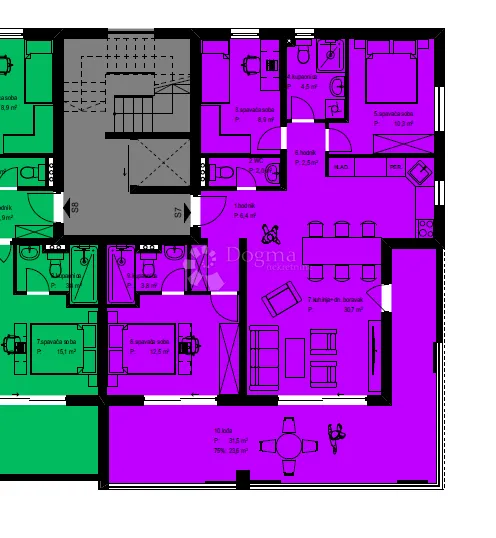 crvene kuće - penthouse oznake s7 - slika 4
