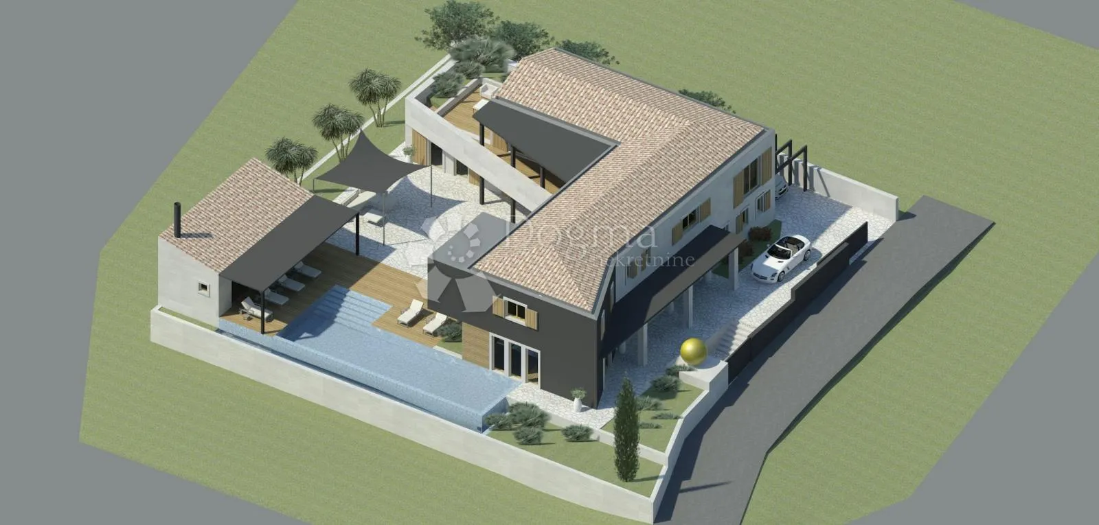 buje, atraktivno građevinsko zemljište s gotovim projektom - slika 2
