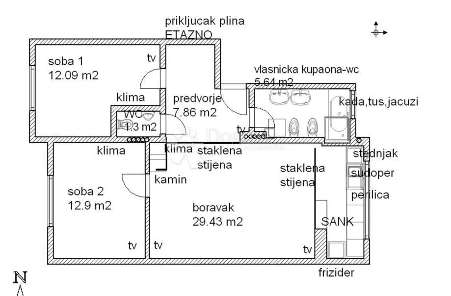 prodaja, stan, zagreb, nkp 71,45 m2, trnje - slika 16