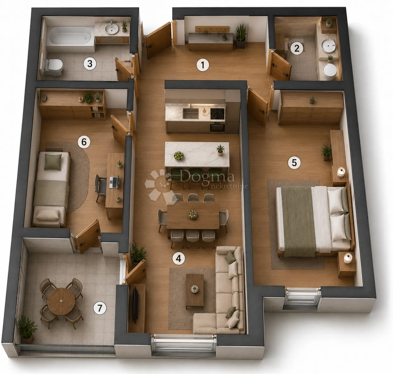 pretprodaja stanova – moderan stan na 2. katu novogradnje, varaždin | 58,25 m² + loggia - slika 7