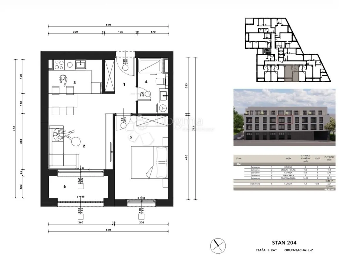s204 - črnomerec -mandalićina - nova rezidencija od 30 do 107 m2 - slika 5