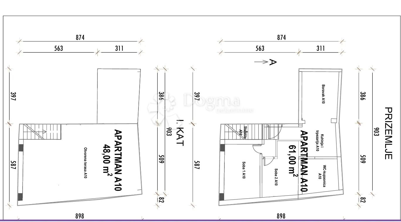pag - apartman a10 91,20 m2 - 60 m od plaže - slika 11