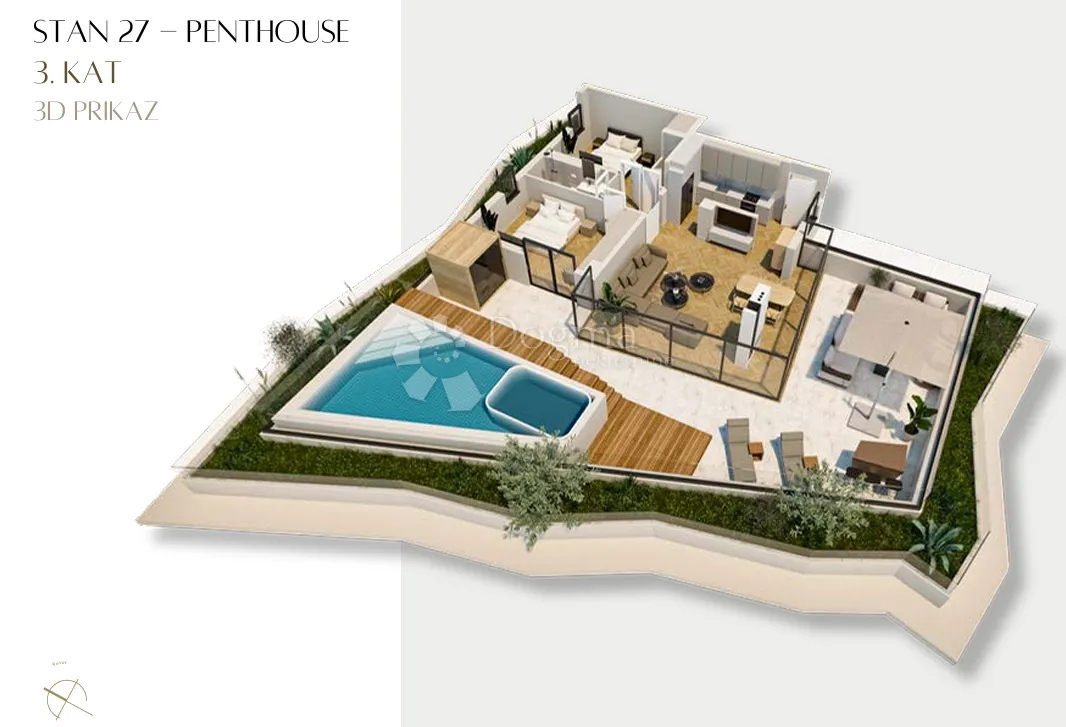 dvosoban penthouse - slika 2