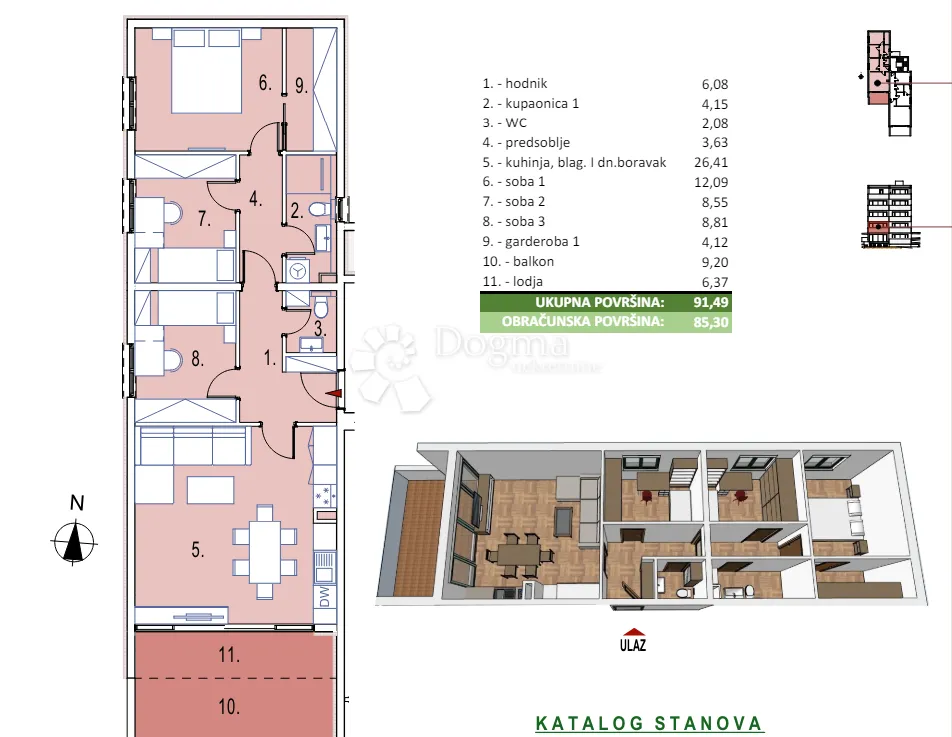 novogradnja seget donji, trosoban stan – 150m od mora!! - slika 18