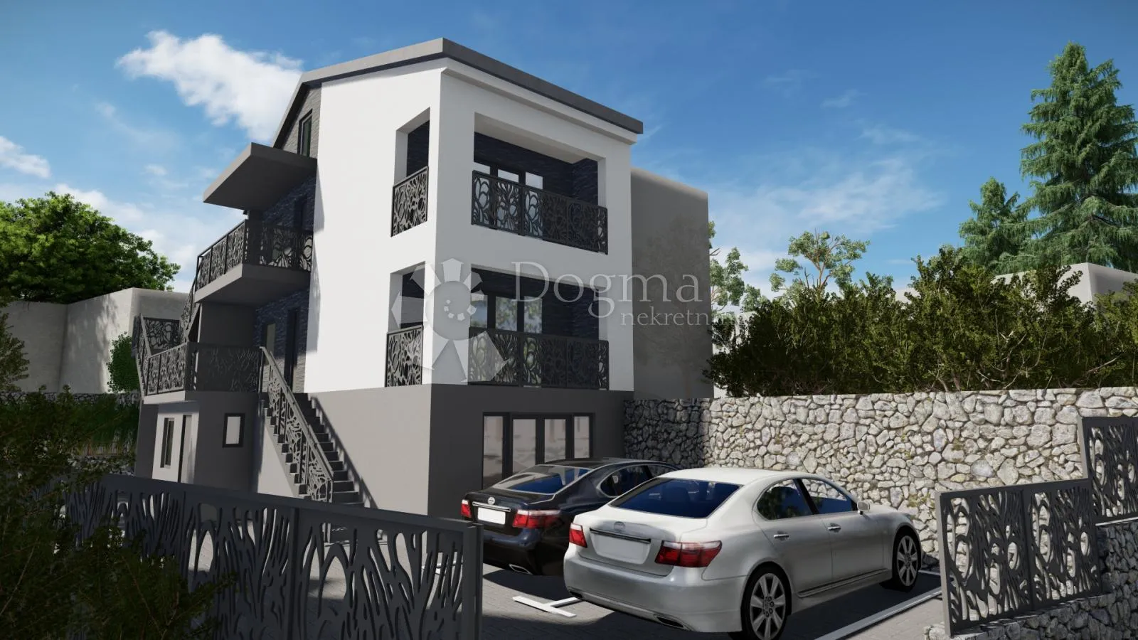 dvoetažni apartman s lijepom terasom s pogledom na more - slika 3