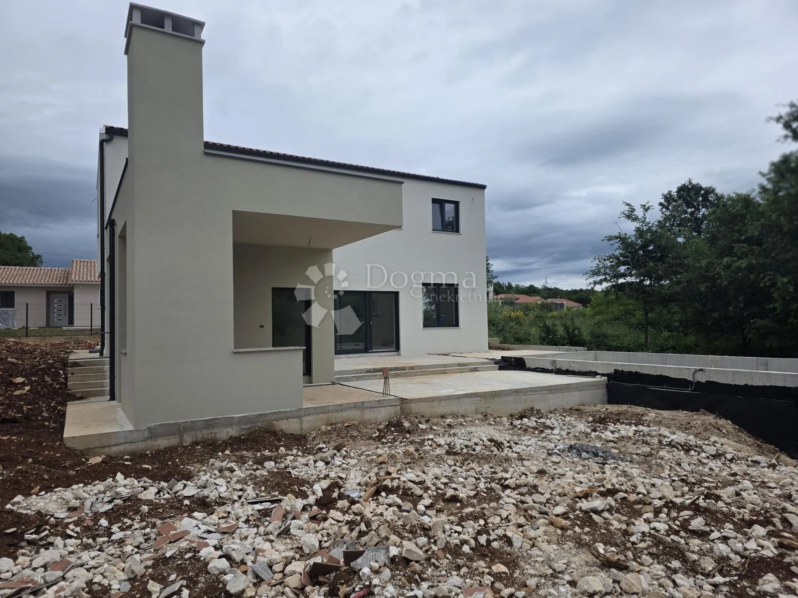 labin,okolica,moderna kuća u izgradnji - slika 7