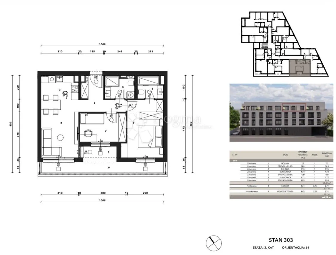 s303 - črnomerec -mandalićina - nova rezidencija od 30 do 107 m2 - slika 5