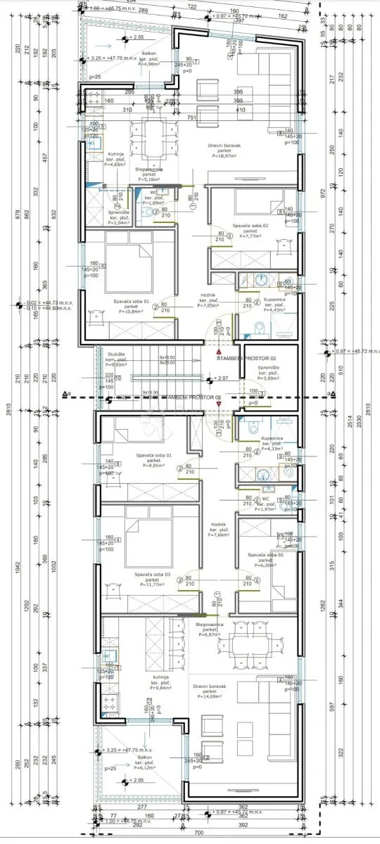 stan: kaštel sućurac 62m2 s2 - slika 6