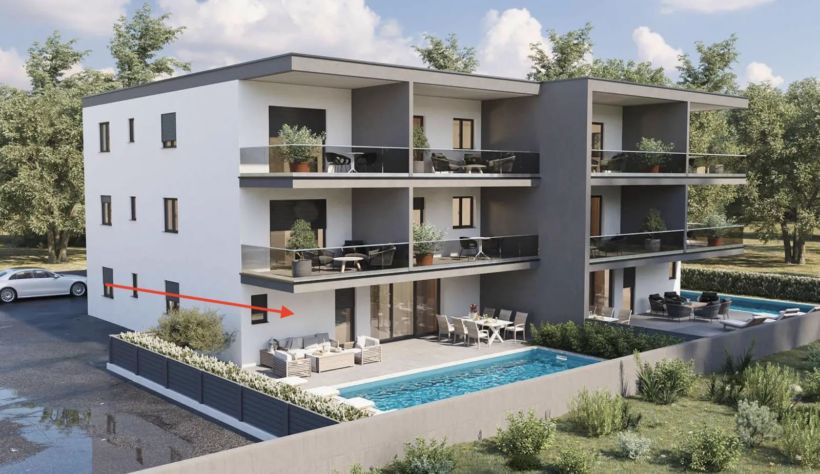 novigrad – moderan stan s privatnim bazenom i terasom - slika 11