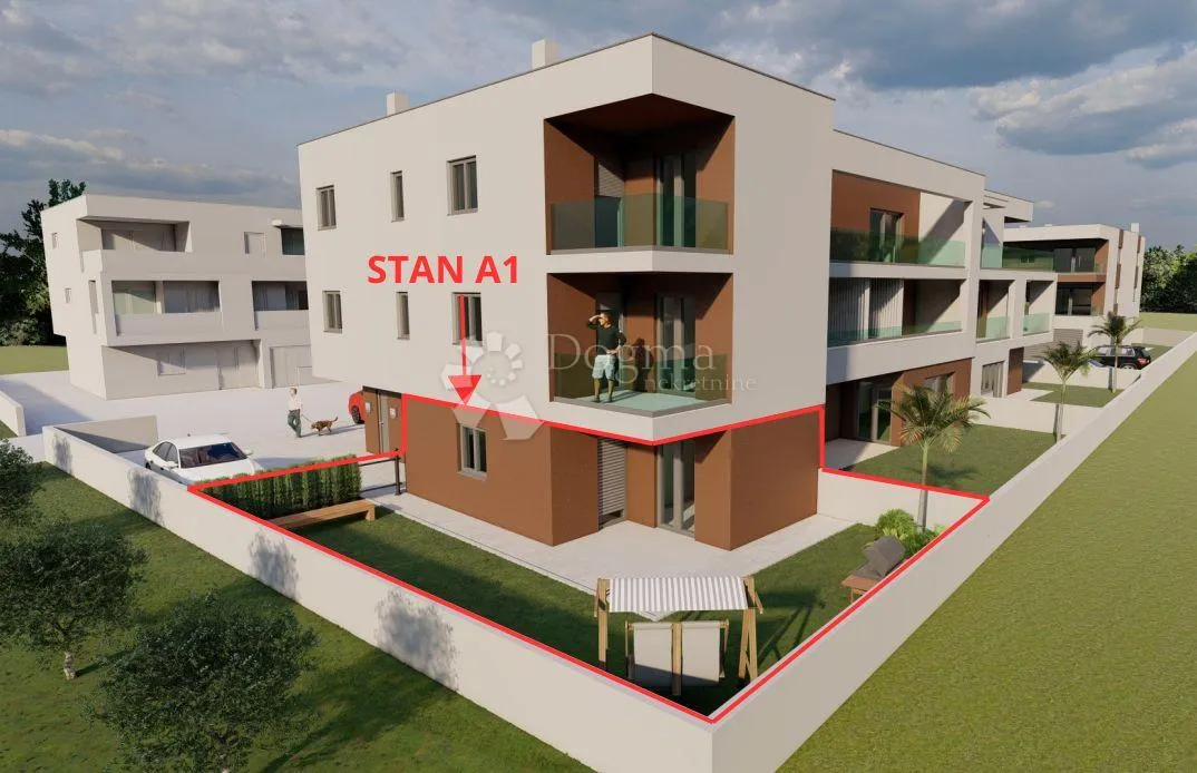 novoradnja valmade netto 41,80 m2 - zgrada s, stan a1 - slika 1