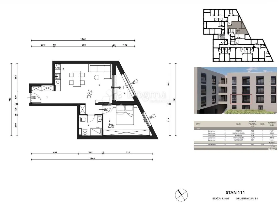 s111 - črnomerec -mandalićina - nova rezidencija od 30 do 107 m2 - slika 5