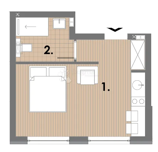 projekt jahorina - zgrada b apartman 103 na 5. katu - slika 3