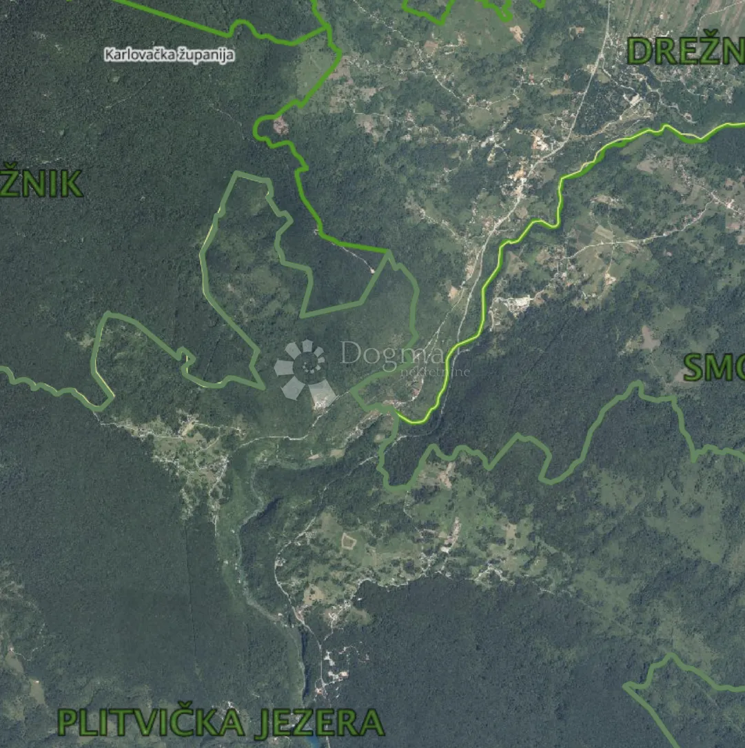 Građevinsko zemljište uz NP Plitvička jezera - pogled i priroda - Selište Drežničko, Rakovica