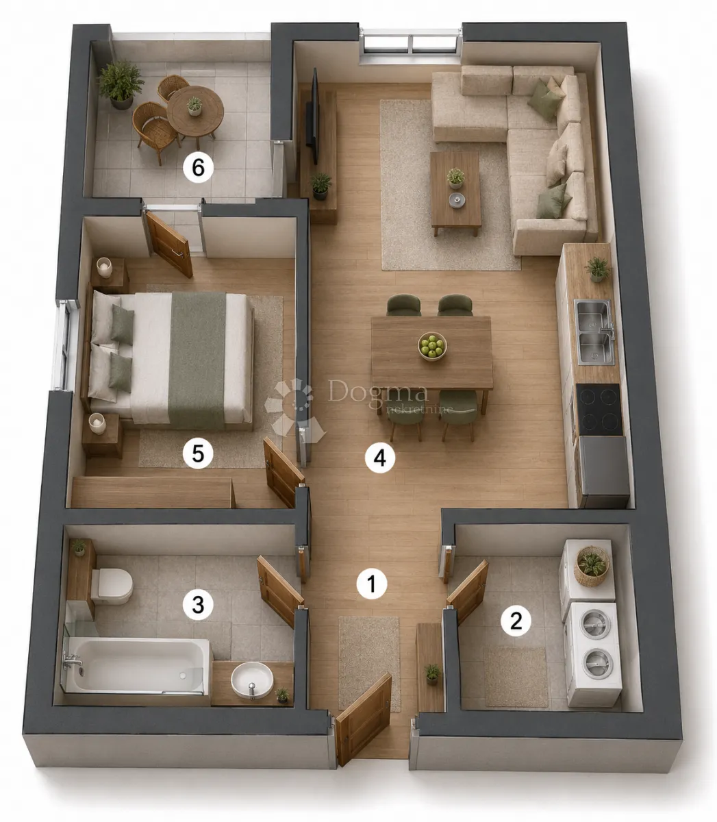 pretprodaja stanova – kompaktan i moderan stan na 1. katu, varaždin | 39,50 m² + loggia - slika 7