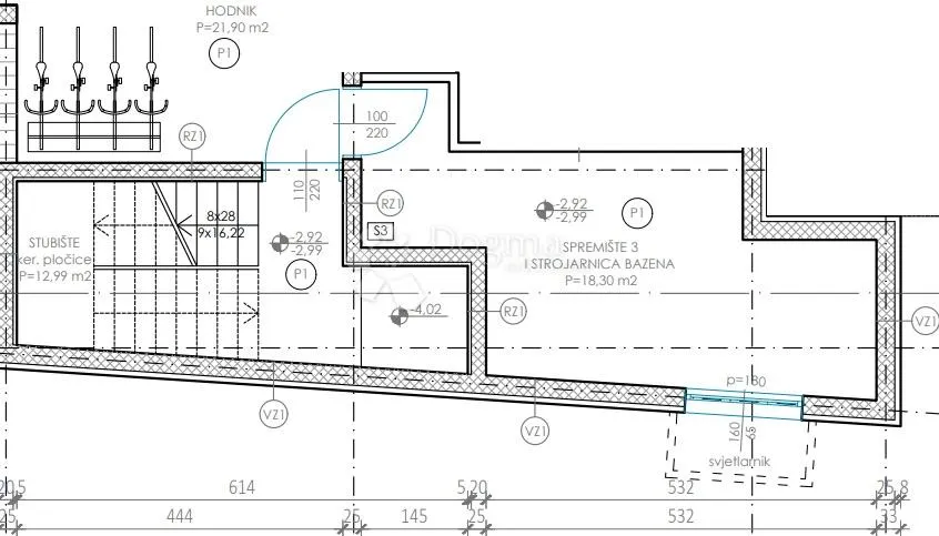 petrčane - s3 luksuzan dvoetažni stan s vrtom i bazenom - slika 42