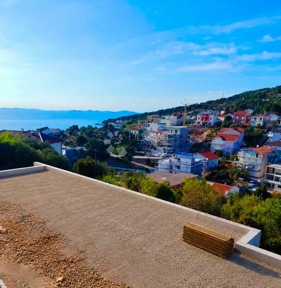projekt za vilu s bazenom - impresivna parcela s građevnom dozvolom i panoramskim pogledom na more - slika 4