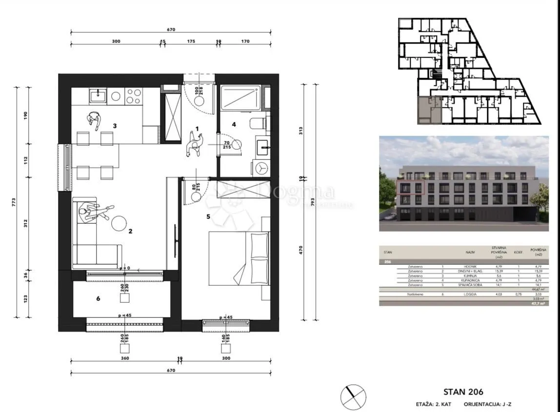 s206 - črnomerec -mandalićina - nova rezidencija od 30 do 107 m2 - slika 5
