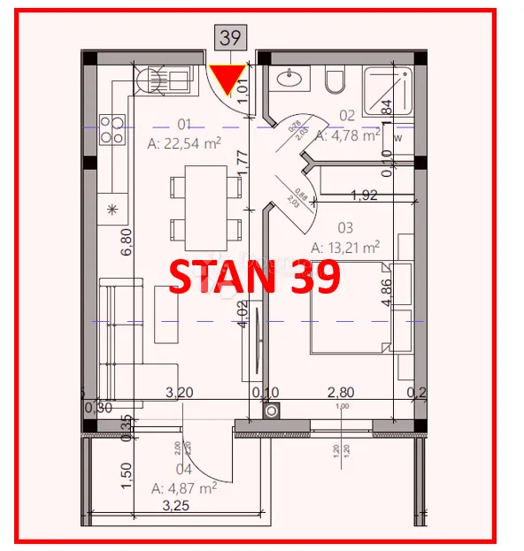 monvidal stan 39 - 1s+db, 4. kat - slika 4