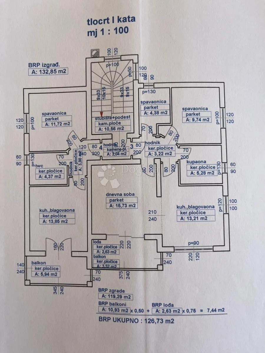 luksuzna kuća s bazenom i apartmanima na rabu - slika 29