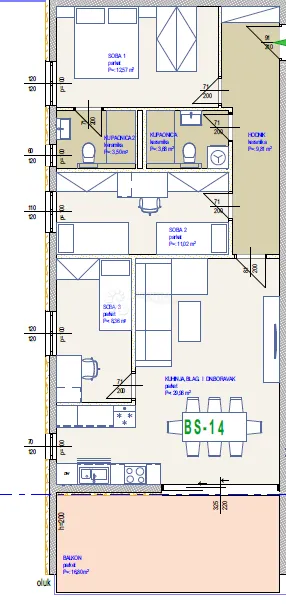 novogradnja seget donji, 3-soban stan (bs-14) – 200m od mora! - slika 9