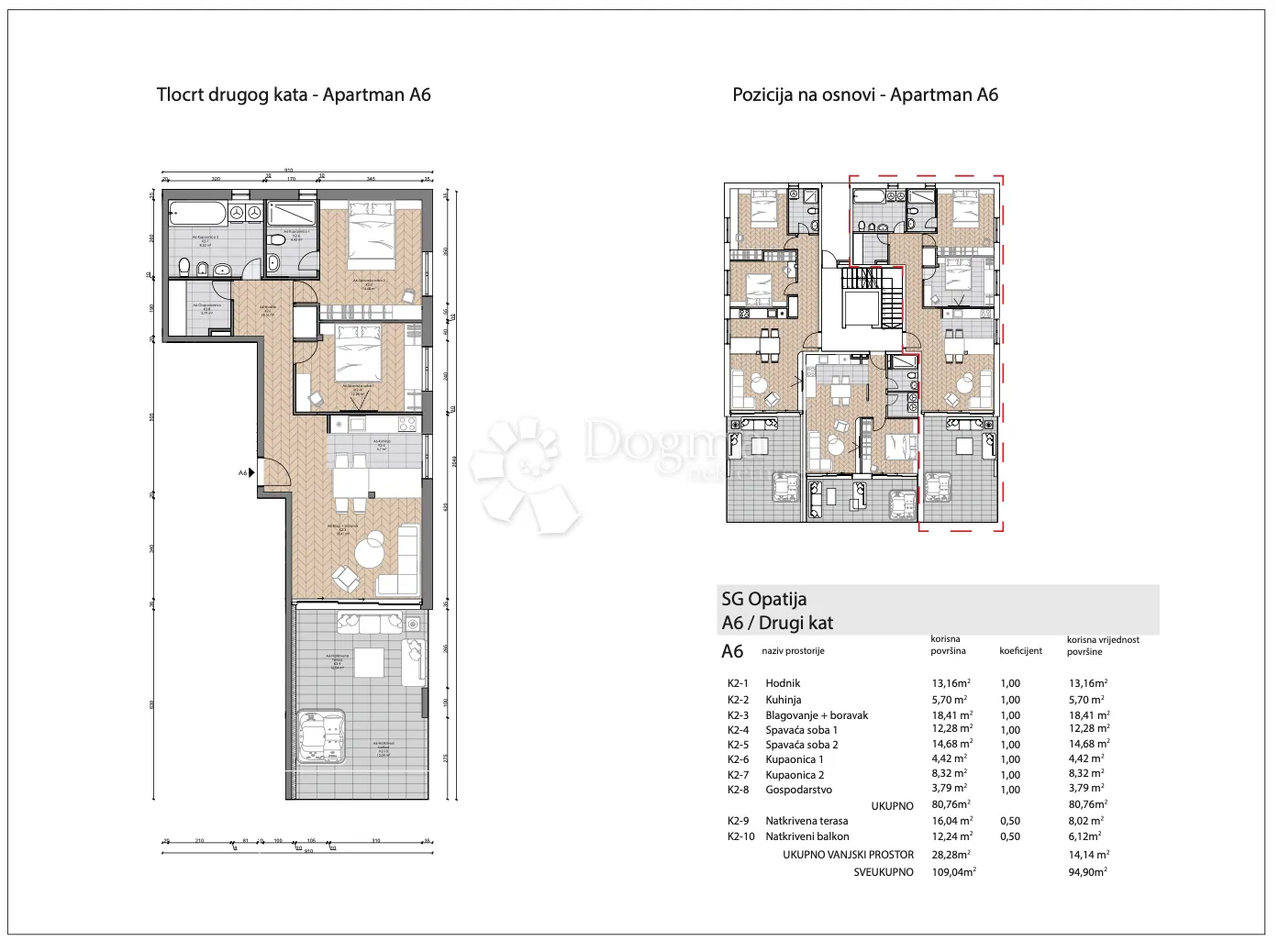 opatija – stan- 2. kat s terasom od 28 m² i pogledom na more - slika 6
