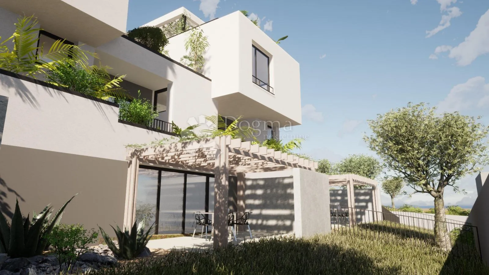 vodice - s5 dvoetažni penthouse na 1. i 2. katu s vrtom i krovnom terasom, 159,01 m2 netto - slika 17