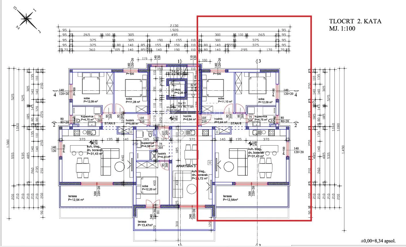 turanj - penthouse s pogledom na more - slika 48