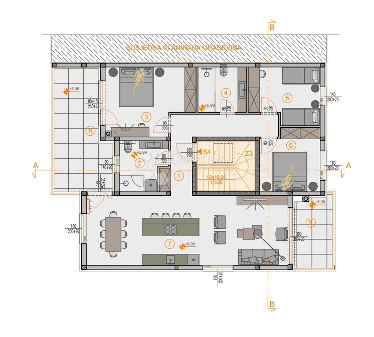 ekskluzivno! novogradnja štinjan penthouse - 131 m2, 2. kat (z5 s4) - slika 3
