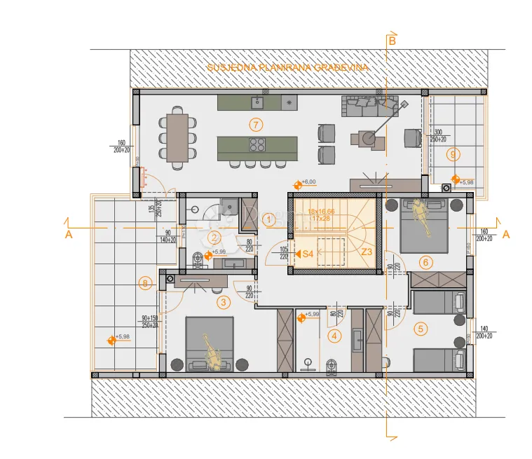 ekskluzivno! novogradnja štinjan penthouse - 131 m2, 2. kat (z2 s4) - slika 2