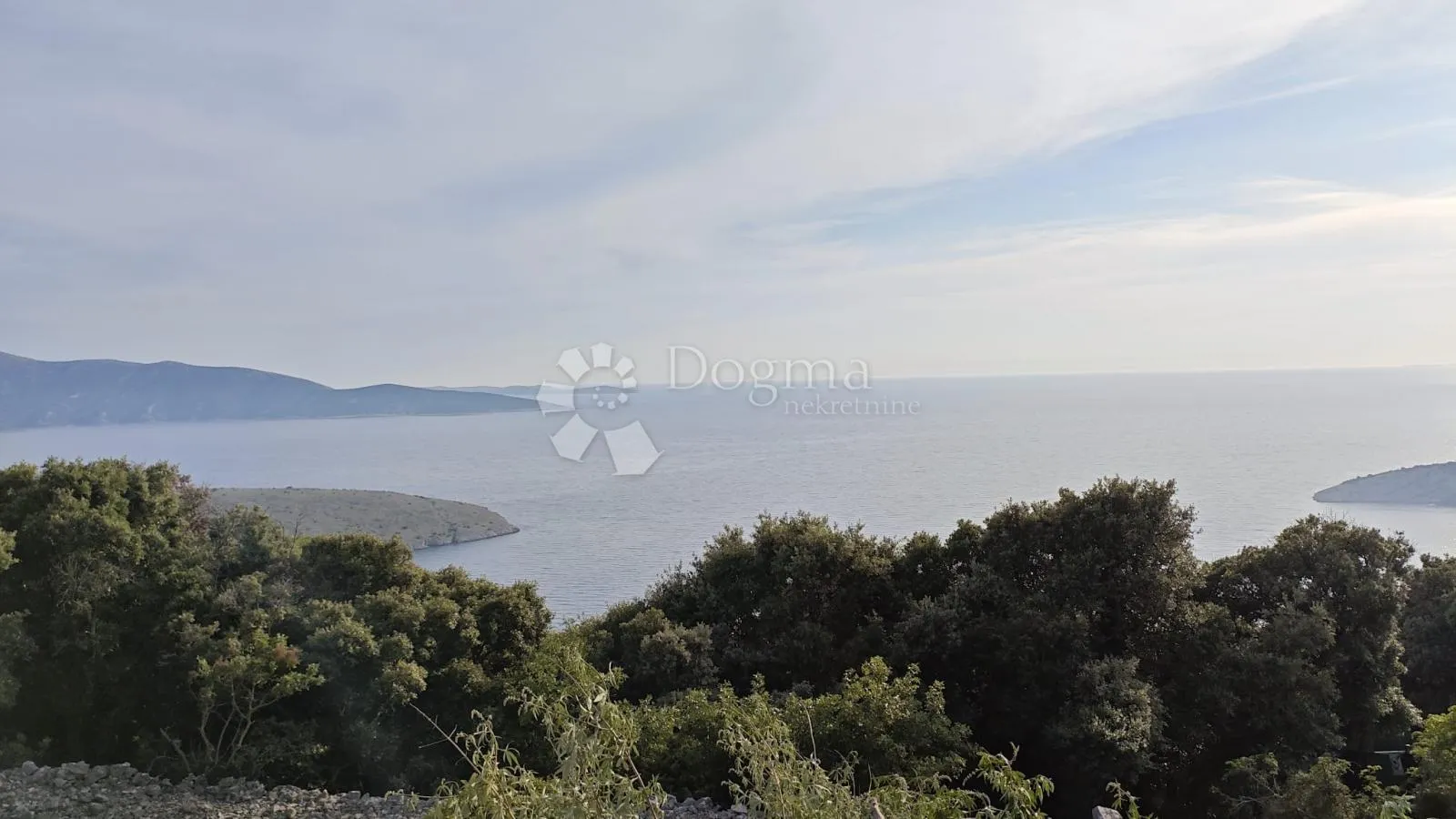 Cres, Ustrine, građevinsko zemljište s pogledom na more - Ustrine, Mali Lošinj
