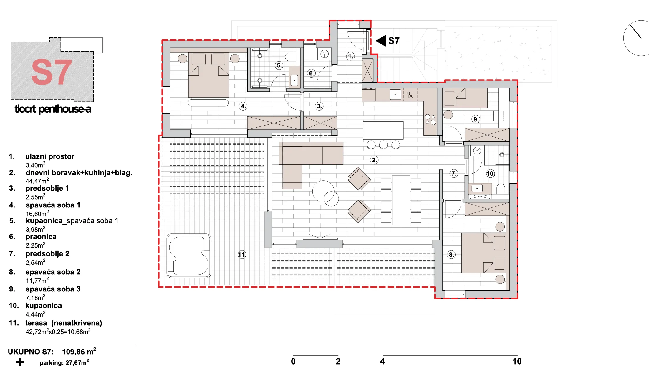 primošten - penthouse sa panoramskim pogledom (s7) - slika 7