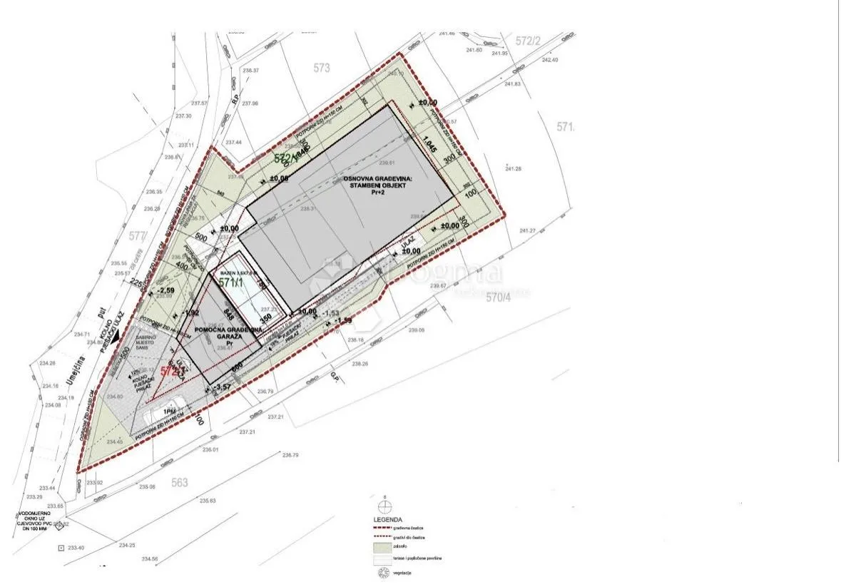 građevinsko zemljište sa pogledom na more, šmrika, 640m2 - slika 12