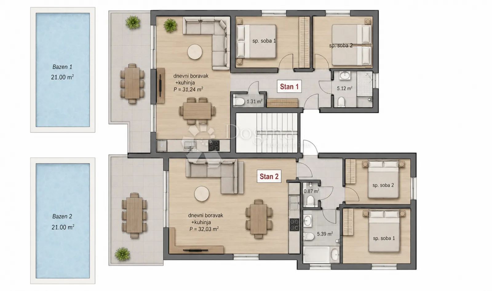 moderna kuća u nizu – vabriga - slika 5