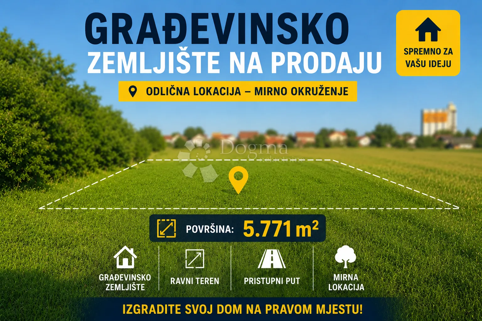 ekskluzivno u dogmi! građevinsko zemljište 5.771 m² - slika 1