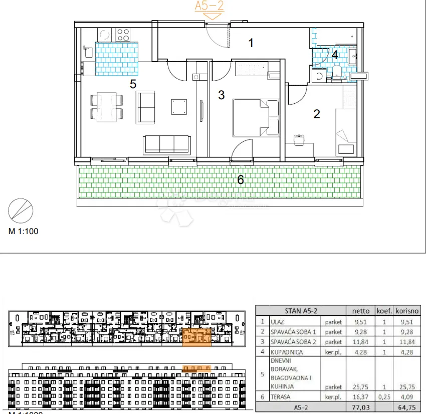 velika gorica, novogradnja, trosoban stan 64.75 m2, 5.kat - slika 13