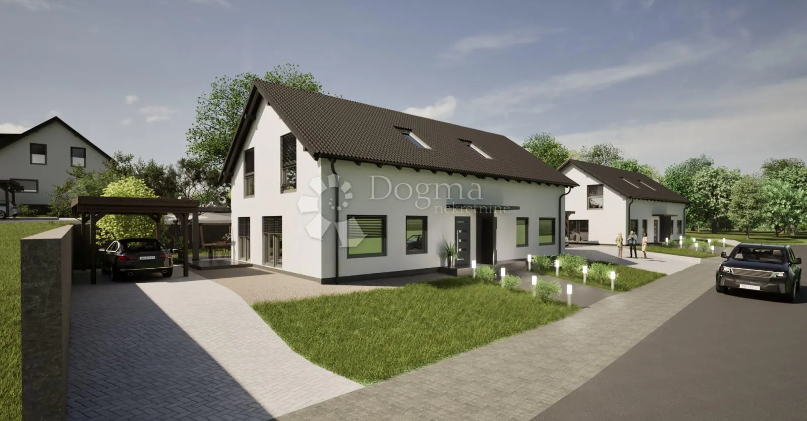 Novoizgrađena lijeva montažna duplex kuća u Selnici - Selnica