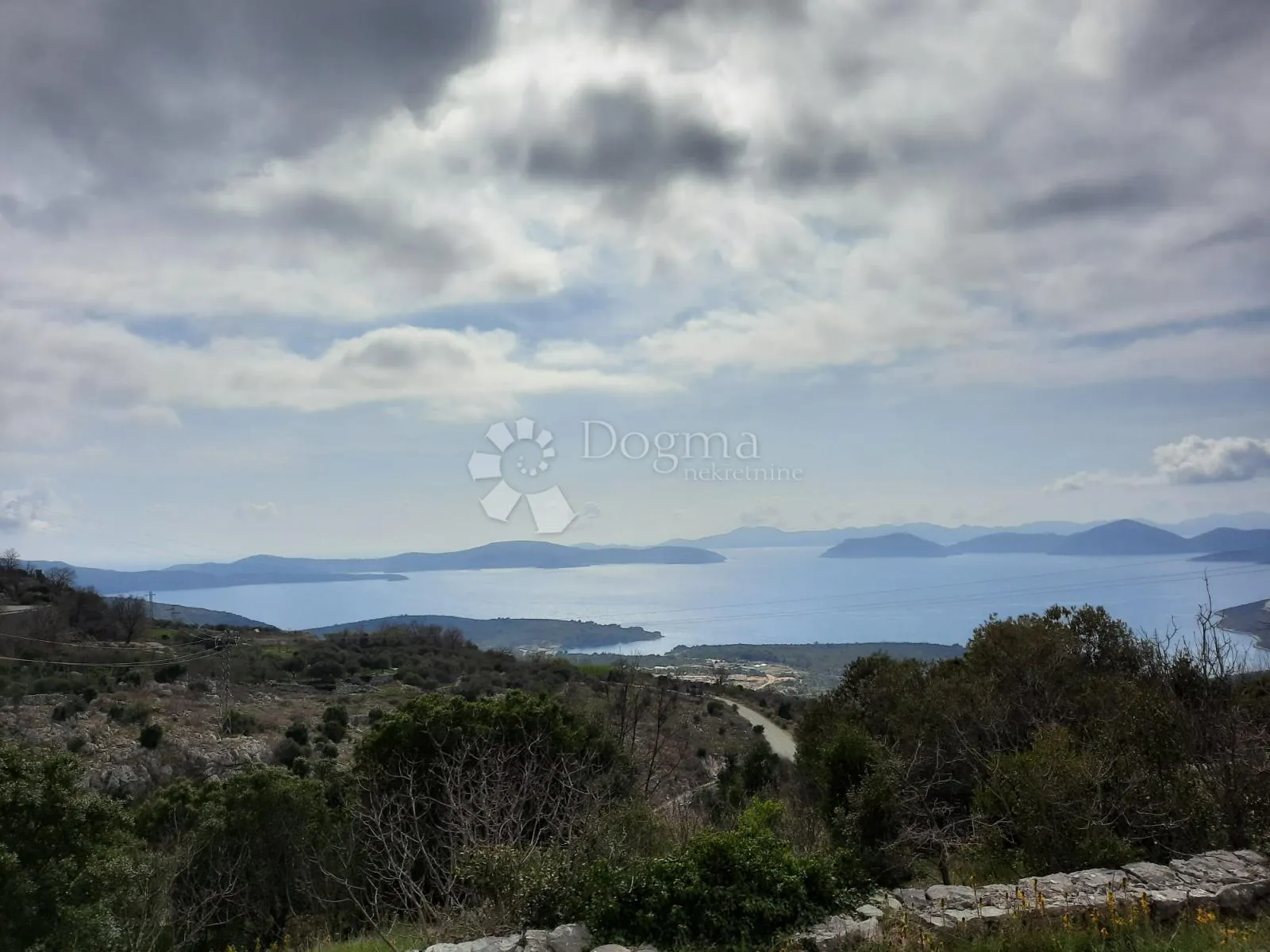 poljoprivredno zemljište - trnova/slano - panoramski pogled na more - slika 3