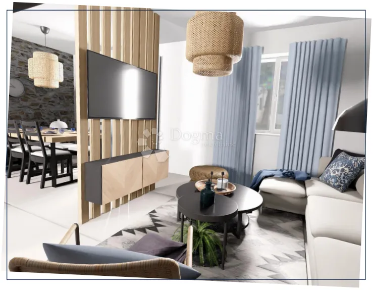 obnovljena kamena villa s bazenom i pogledom, supetar - slika 6