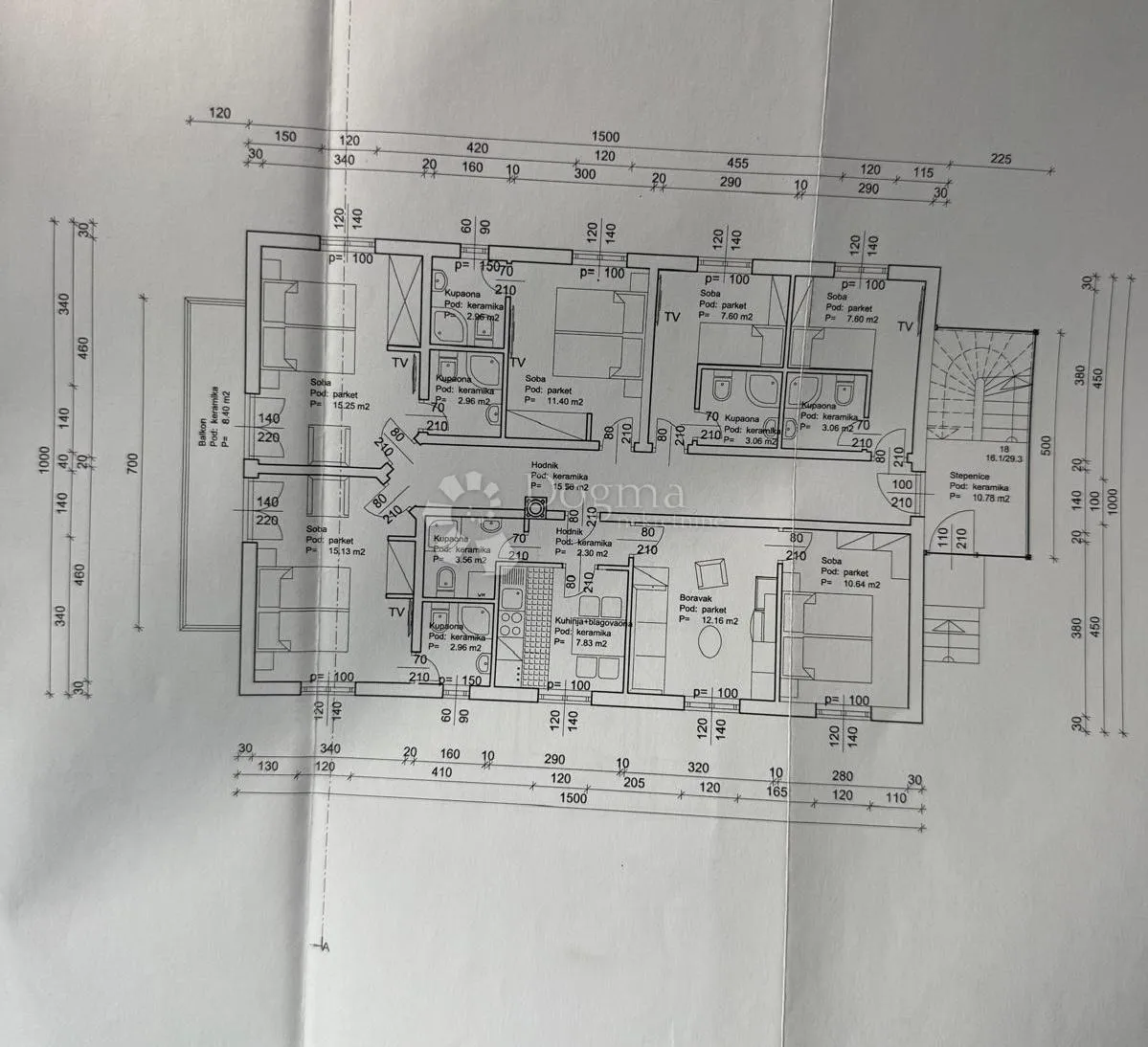zemljište projekt građevinska poslo stambena zgrada - slika 6