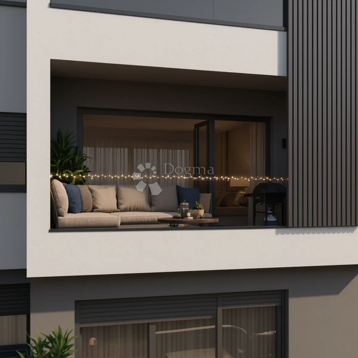 moderan stan 99 m² na 1. katu s 3 balkona i pogledom na zelenilo, kaštel stari novogradnja - slika 2