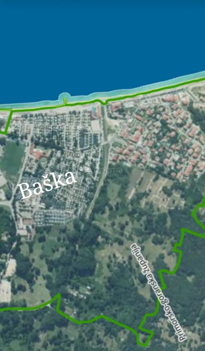 kopija od ●baška (krk) – zemljište 2220 m² s pristupnim putem, 200 m od mora - slika 4