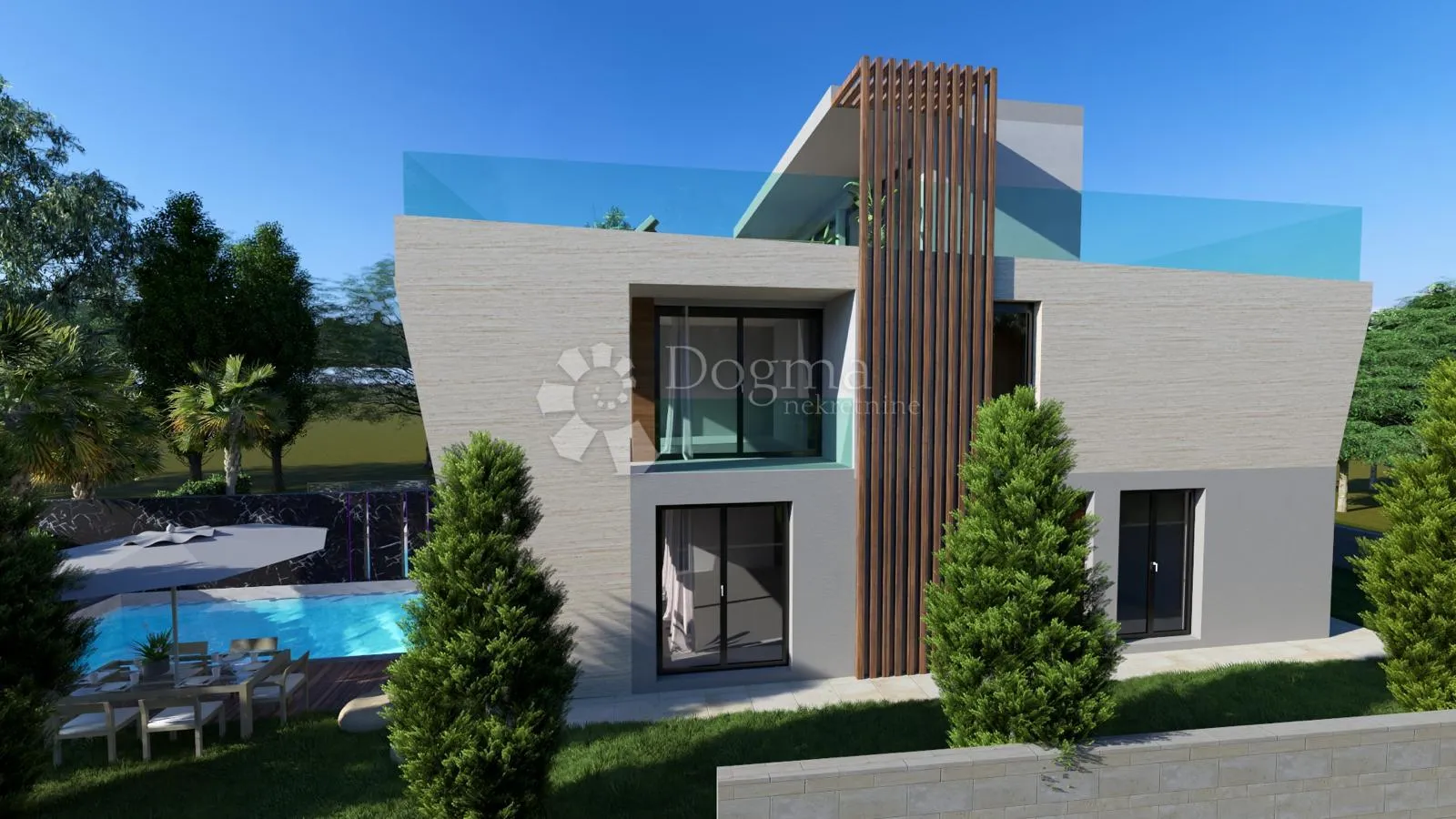ekskluzivna duplex vila s bazenom,diklo,70 m od mora - slika 19