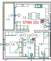 novogradnja pula centar - 59 m2, 1. kat (s101) - slika 4