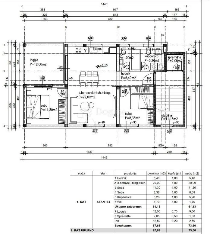 novogradnja rudeš 73,66m2+vpm - slika 7