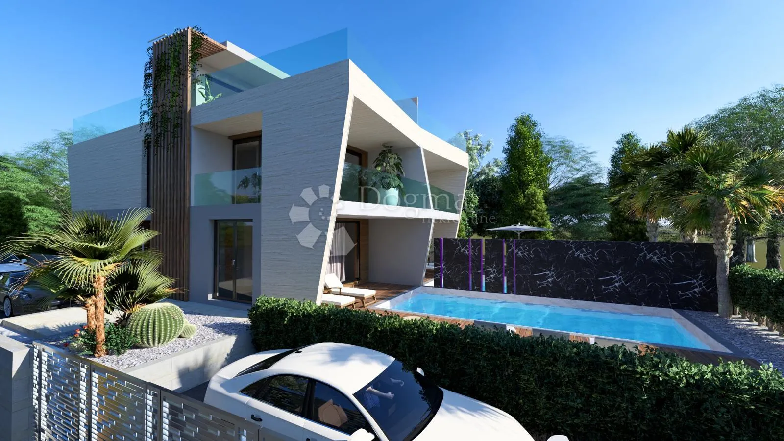 ekskluzivna duplex vila s bazenom,diklo,70 m od mora - slika 17