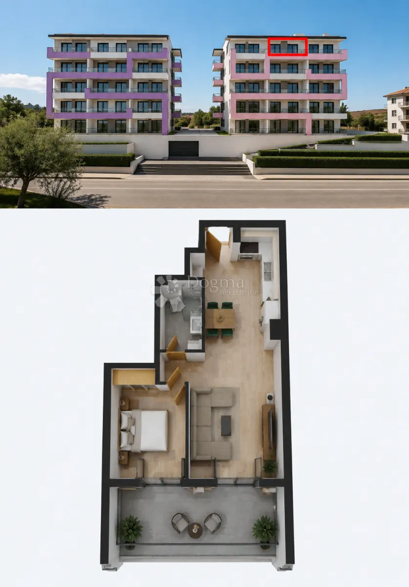 makarska | t2 | stan s18 | jednosoban stan i 4.kat - slika 12